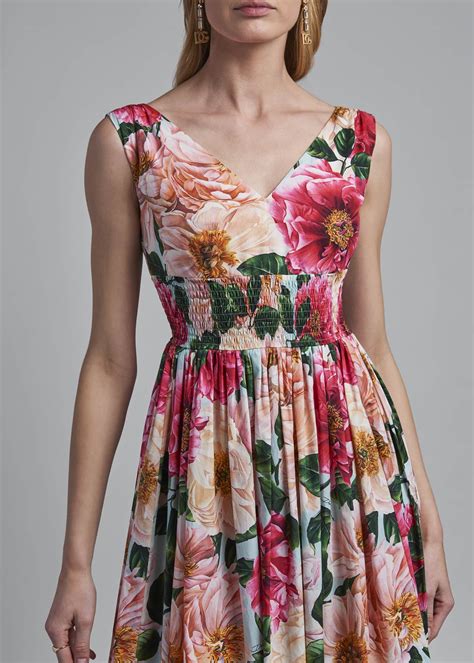 vestido dolce gabbana floral|net a dolce gabbana dresses.